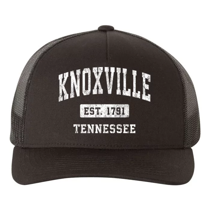 Knoxville Tennessee Tn Vintage Athletic Sports Yupoong Adult 5-Panel Trucker Hat