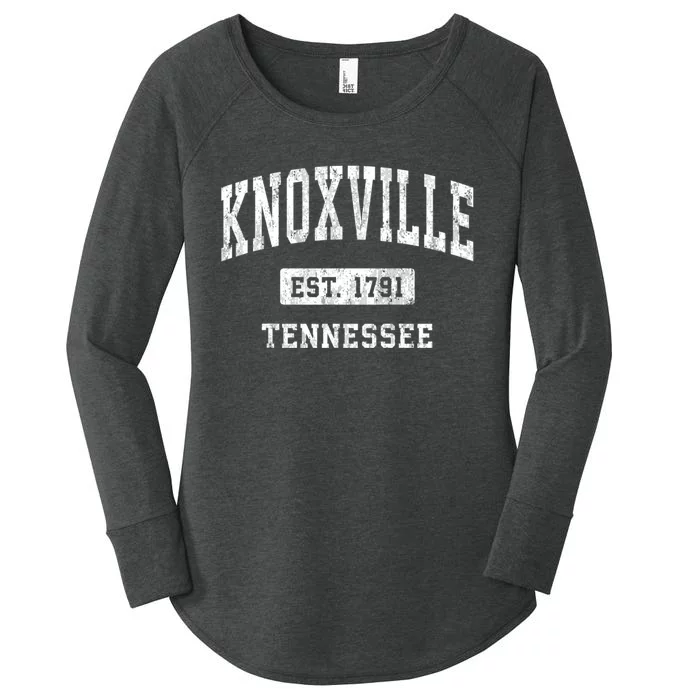 Knoxville Tennessee Tn Vintage Athletic Sports Women's Perfect Tri Tunic Long Sleeve Shirt