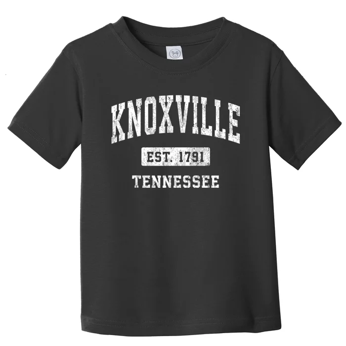 Knoxville Tennessee Tn Vintage Athletic Sports Toddler T-Shirt