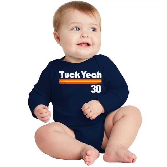 Kyle Tucker Tuck Yeah Baby Long Sleeve Bodysuit