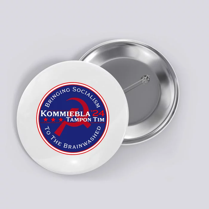 Kommiebla Tampon Tim 24 Political Satire Button