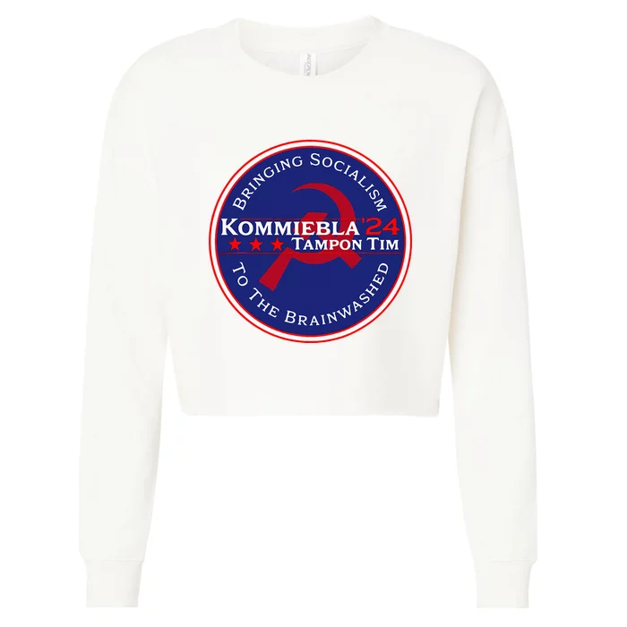 Kommiebla Tampon Tim 24 Political Satire Cropped Pullover Crew