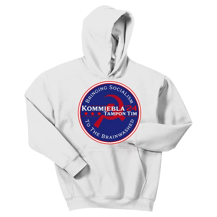 Kommiebla Tampon Tim 24 Political Satire Kids Hoodie