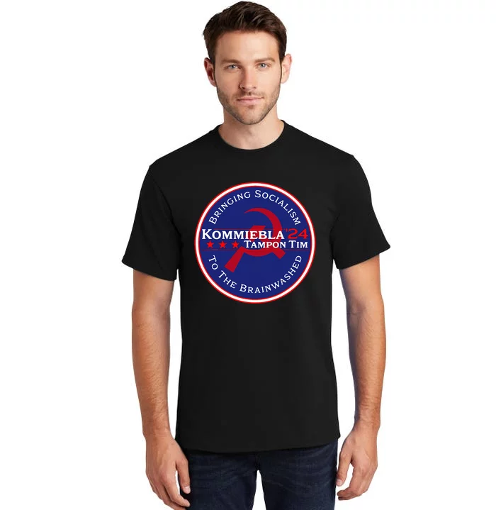 Kommiebla Tampon Tim 24 Political Satire Tall T-Shirt