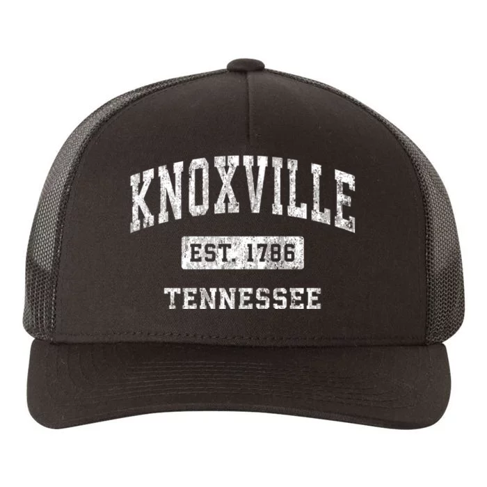 Knoxville Tennessee Tn Vintage Established Sports Design Yupoong Adult 5-Panel Trucker Hat