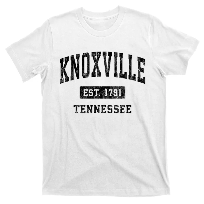 Knoxville Tennessee Tn Vintage Established Athletic Sports Design T-Shirt