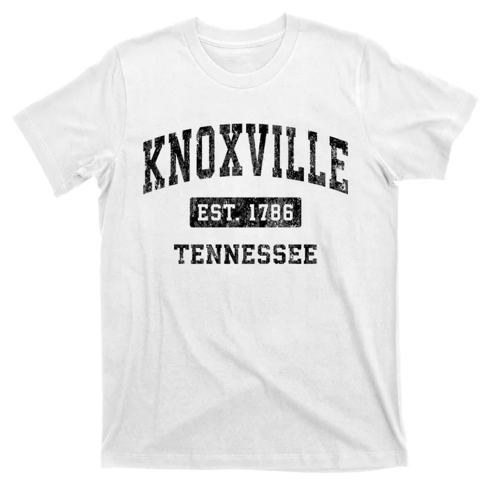 Knoxville Tennessee Tn Vintage Established Sports Design T-Shirt