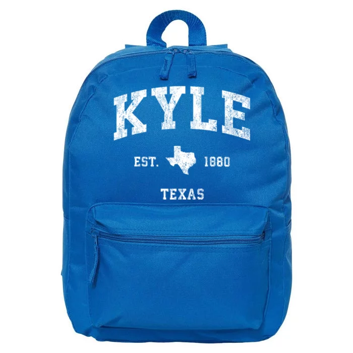 Kyle Texas Tx Vintage Established Athletic Sports Design 16 in Basic Backpack