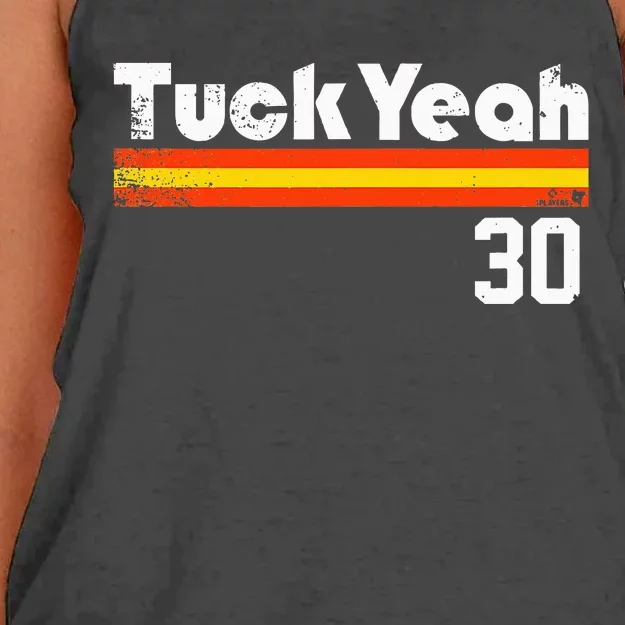 Kyle Tucker Tuck Yeah Houston Baseball Women's Knotted Racerback Tank