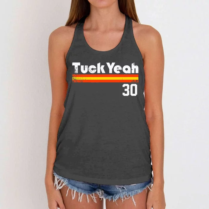 Kyle Tucker Tuck Yeah Houston Baseball Women's Knotted Racerback Tank