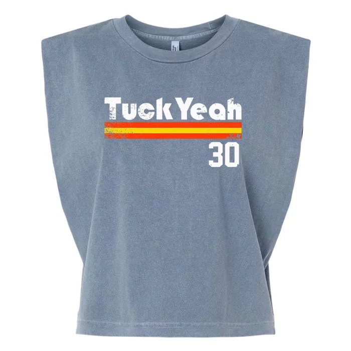 Kyle Tucker Tuck Yeah Houston Baseball Garment-Dyed Women's Muscle Tee