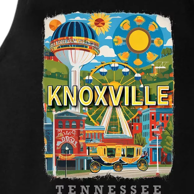 Knoxville Tennessee Tn Historic Downtown Sd136 Ladies Tri-Blend Wicking Tank