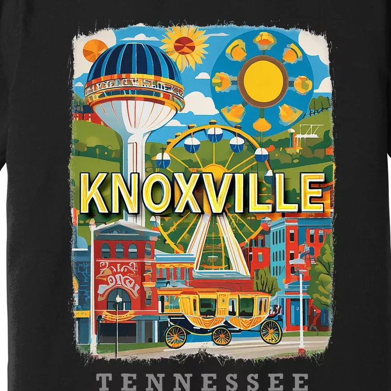 Knoxville Tennessee Tn Historic Downtown Sd136 Premium T-Shirt