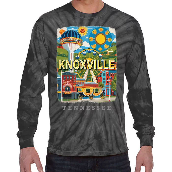 Knoxville Tennessee Tn Historic Downtown Sd136 Tie-Dye Long Sleeve Shirt