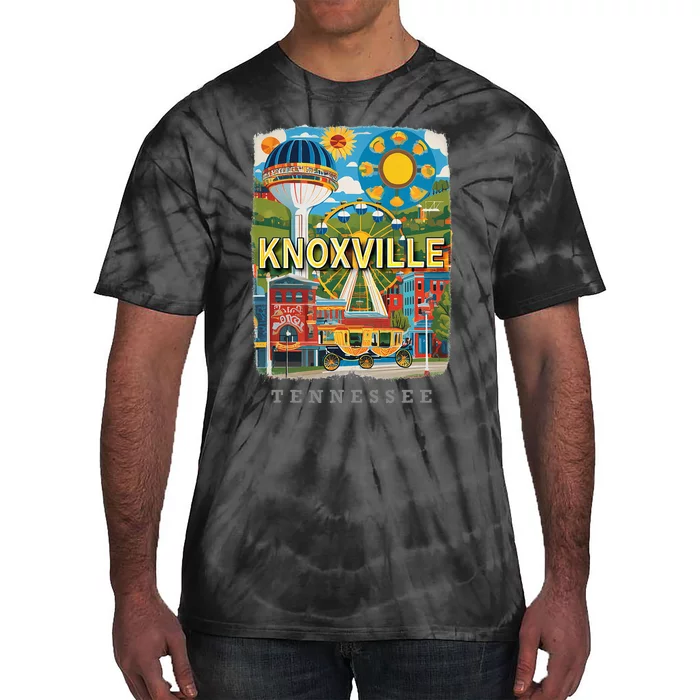 Knoxville Tennessee Tn Historic Downtown Sd136 Tie-Dye T-Shirt