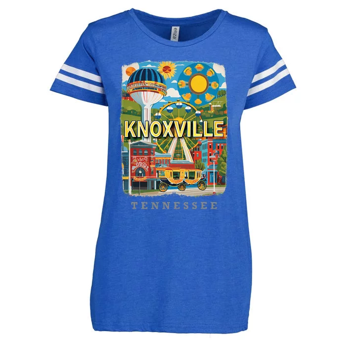 Knoxville Tennessee Tn Historic Downtown Sd136 Enza Ladies Jersey Football T-Shirt