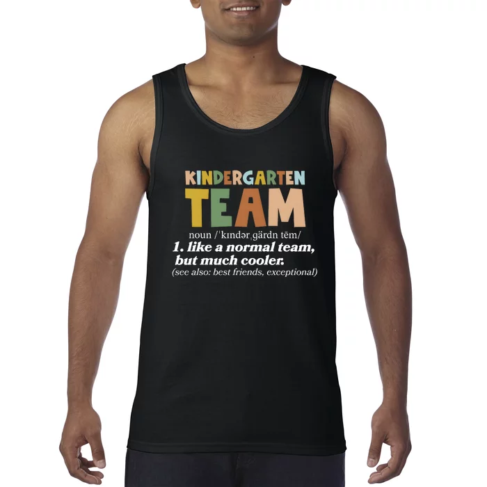 Kindergarten Teacher Team Tank Top