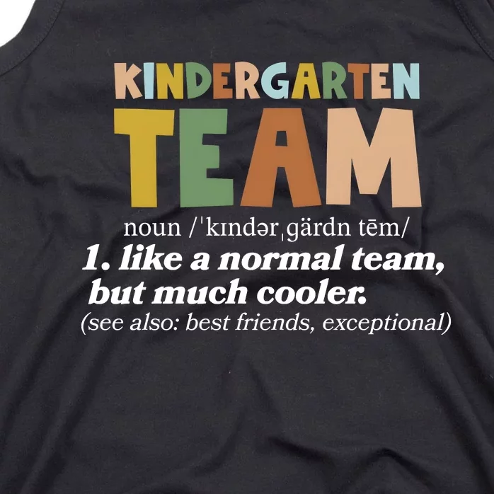 Kindergarten Teacher Team Tank Top