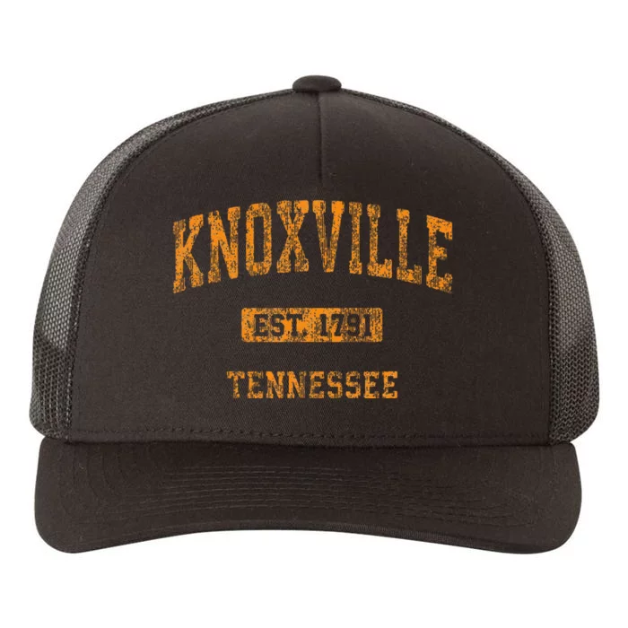 Knoxville Tennessee Tn Vintage Athletic Sports Yupoong Adult 5-Panel Trucker Hat