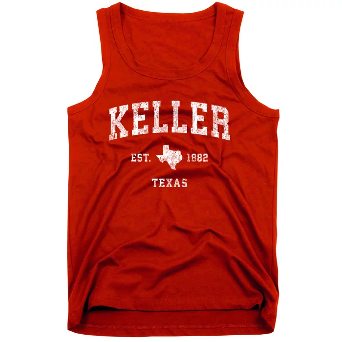 Keller Texas Tx Vintage Athletic Sports Tank Top