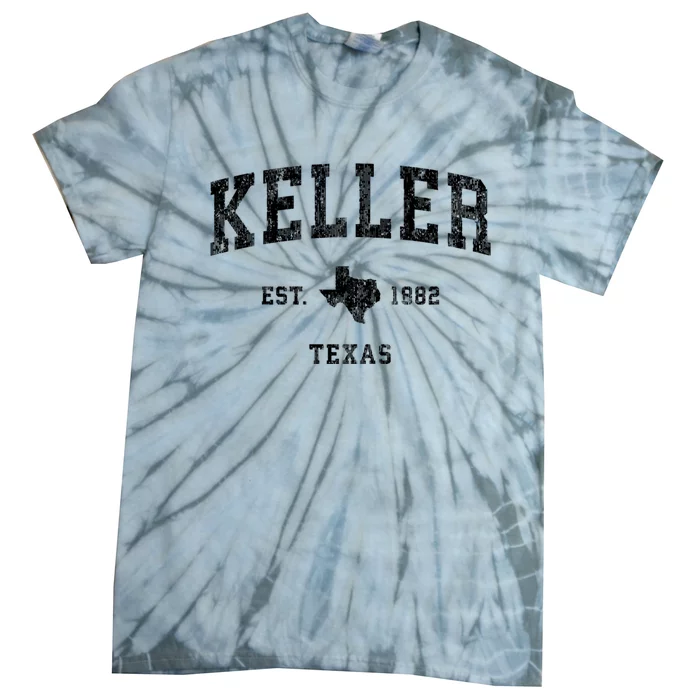 Keller Texas Tx Vintage Athletic Sports Tie-Dye T-Shirt