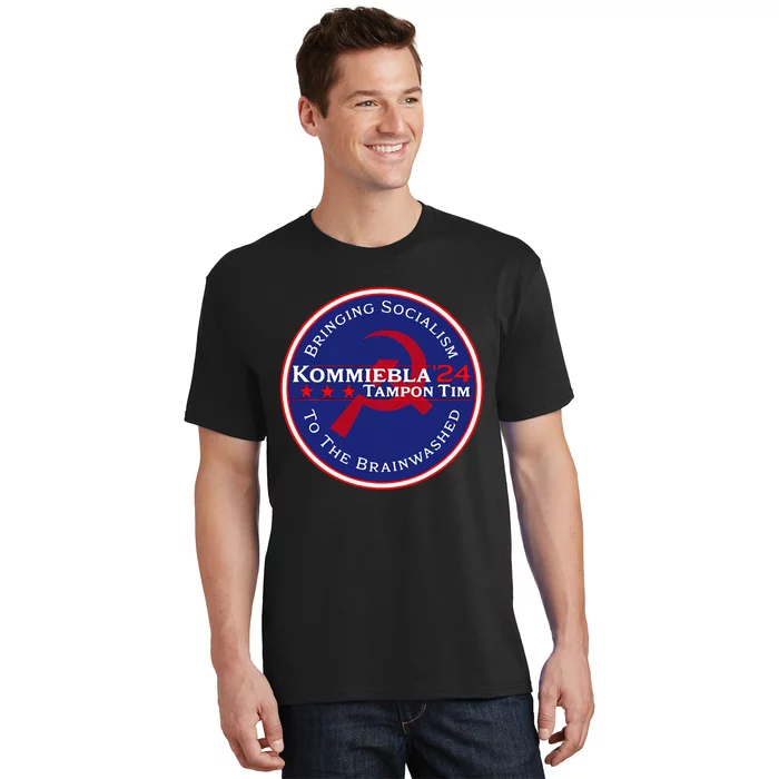 Kommiebla Tampon Tim 24 Political Satire T-Shirt