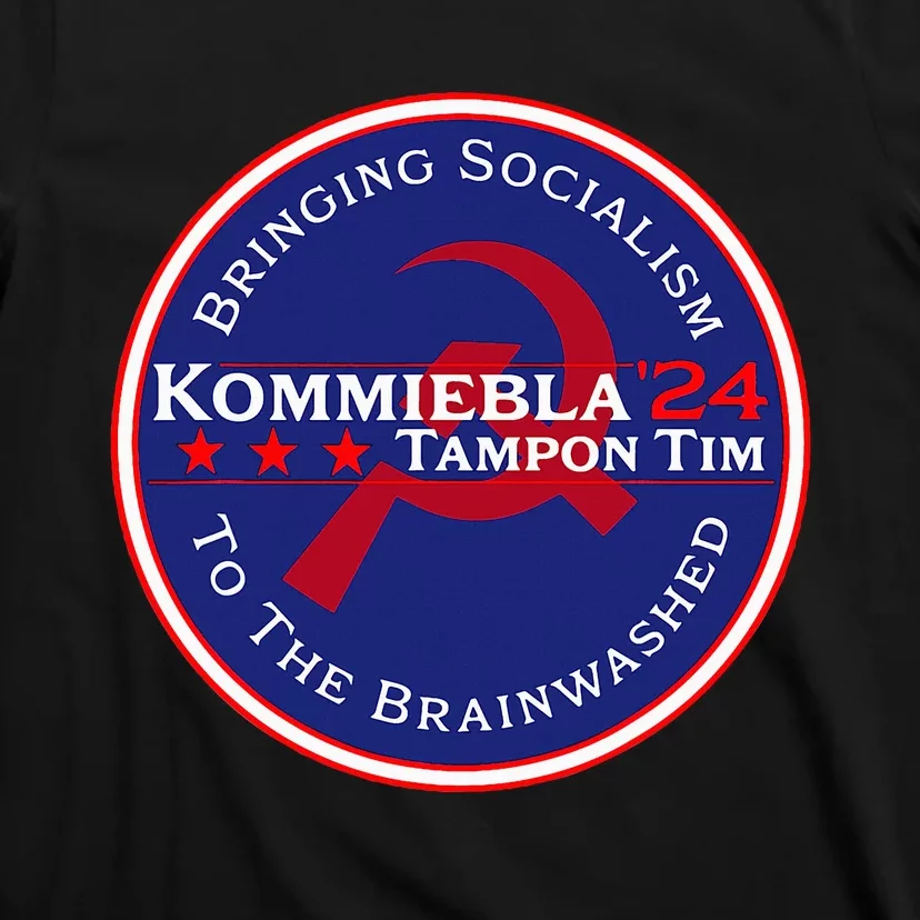 Kommiebla Tampon Tim 24 Political Satire T-Shirt