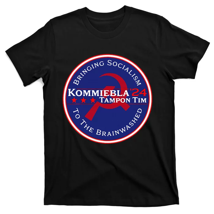 Kommiebla Tampon Tim 24 Political Satire T-Shirt