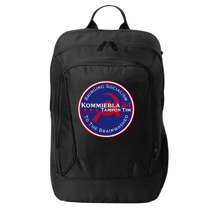 Kommiebla Tampon Tim 24 Political Satire City Backpack