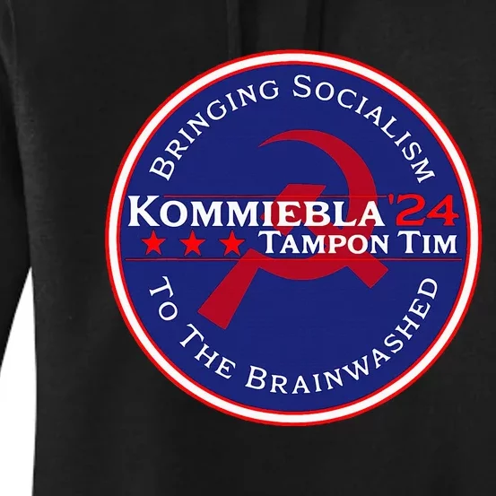 Kommiebla Tampon Tim 24 Political Satire Women's Pullover Hoodie