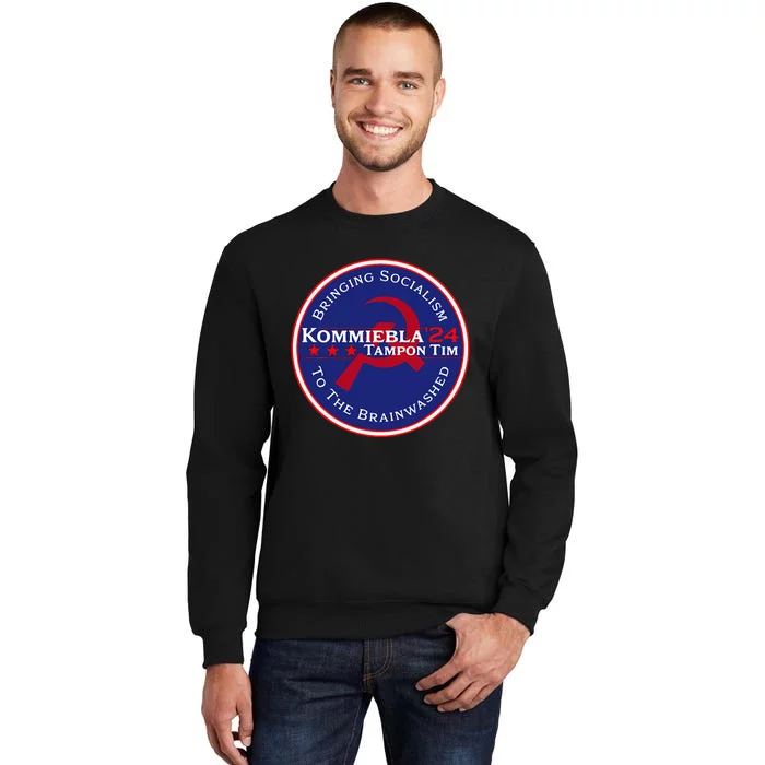 Kommiebla Tampon Tim 24 Political Satire Tall Sweatshirt