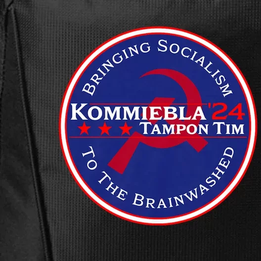 Kommiebla Tampon Tim 24 Political Satire City Backpack