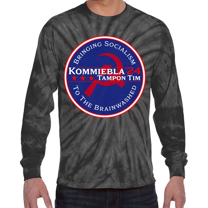 Kommiebla Tampon Tim 24 Political Satire Tie-Dye Long Sleeve Shirt