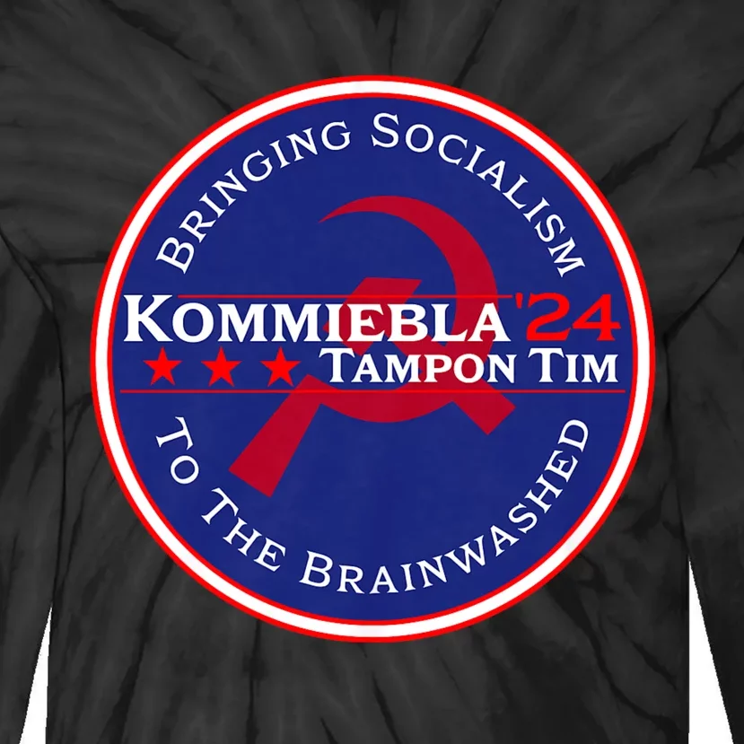 Kommiebla Tampon Tim 24 Political Satire Tie-Dye Long Sleeve Shirt