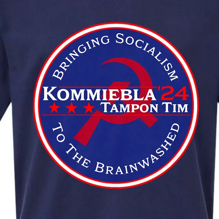 Kommiebla Tampon Tim 24 Political Satire Sueded Cloud Jersey T-Shirt