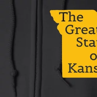 Kansas T The Great State Of Kansas Full Zip Hoodie