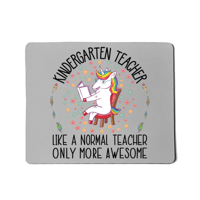 Kindergarten Teacher Unicorn Graduation Cute School Teachers Gift Mousepad