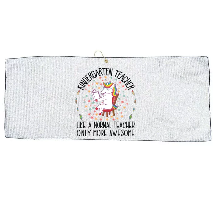 Kindergarten Teacher Unicorn Graduation Cute School Teachers Gift Large Microfiber Waffle Golf Towel