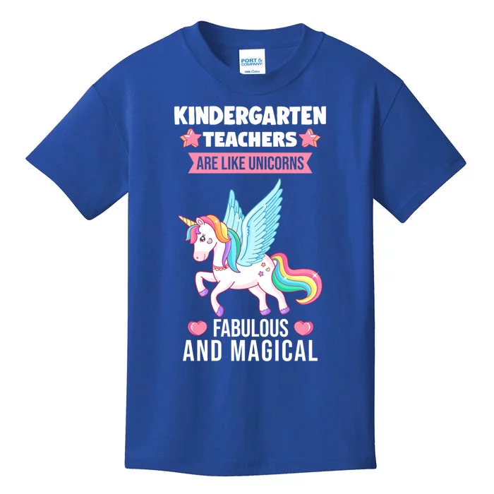 Kindergarten Teacher Unicorns Kindergarten Gift Kids T-Shirt