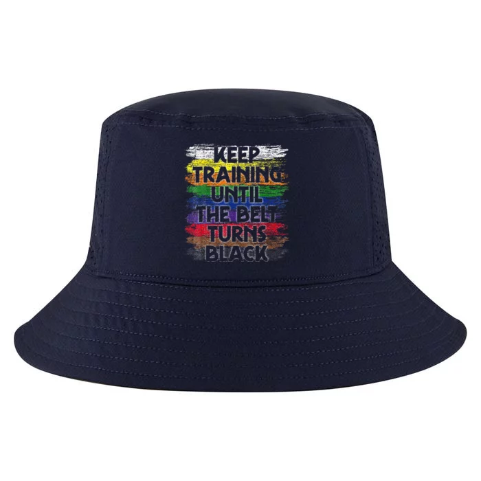 Keep Training Until The Belt Turns Black Karate Cool Comfort Performance Bucket Hat