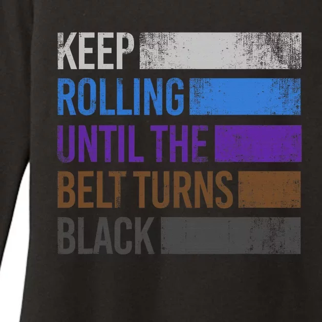 Keep training until the belt turns black Karate Womens CVC Long Sleeve Shirt