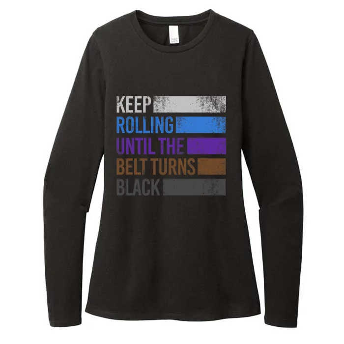 Keep training until the belt turns black Karate Womens CVC Long Sleeve Shirt