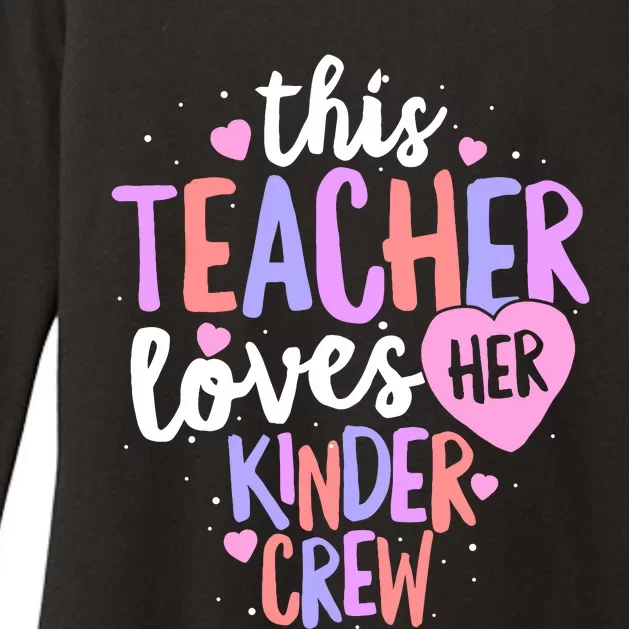 Kindergarten Teacher Valentines Day Love Heart Womens CVC Long Sleeve Shirt