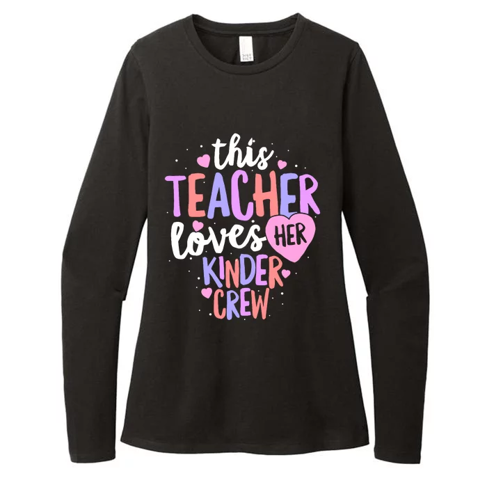 Kindergarten Teacher Valentines Day Love Heart Womens CVC Long Sleeve Shirt