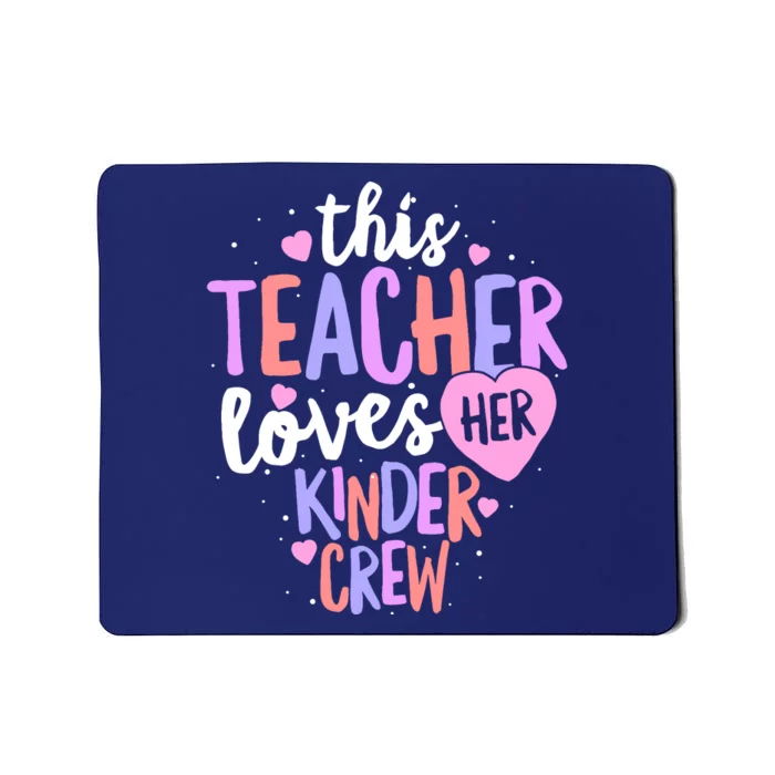 Kindergarten Teacher Valentines Day Love Heart Mousepad