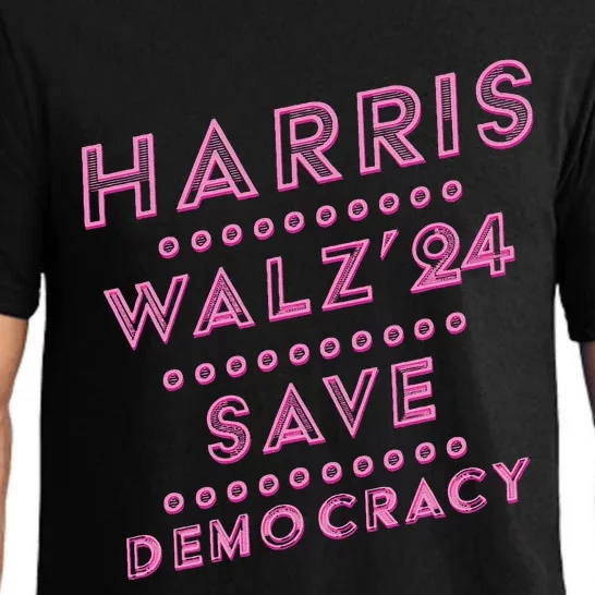 Kamalaharris Tim Walz 2024 Election Harris Waltz Pajama Set