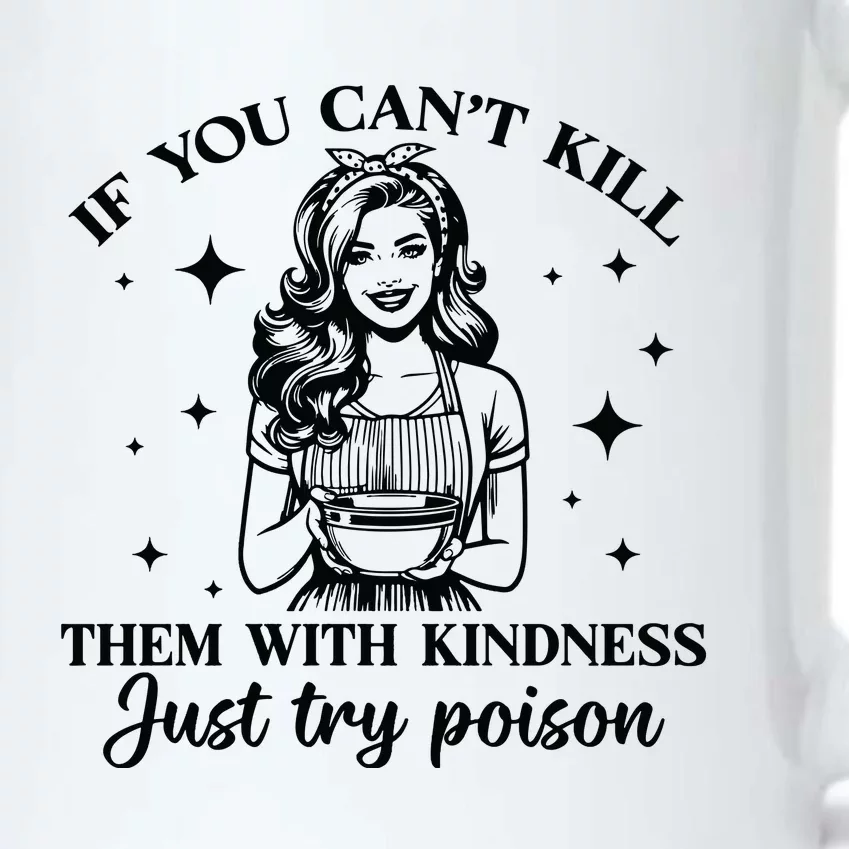 Kill Them With Kindness Black Color Changing Mug