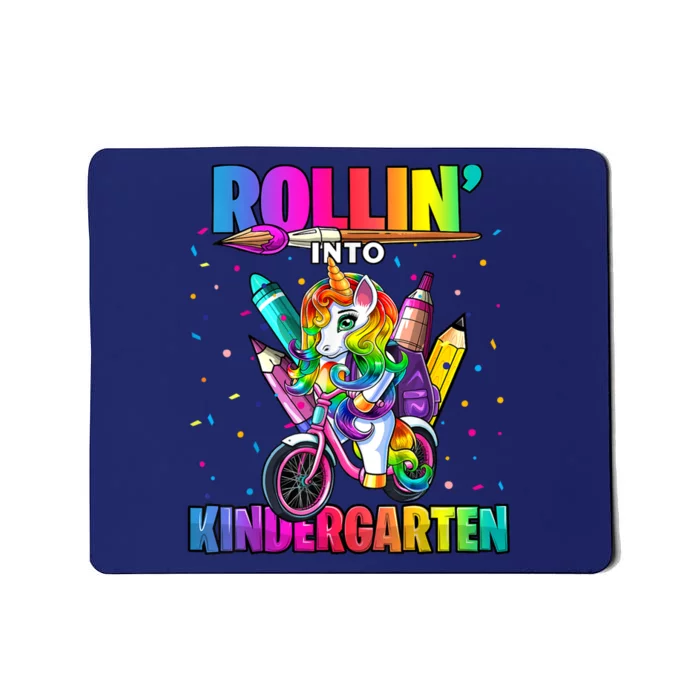 Kindergarten Unicorn Back To School First Day Of School Girl Mousepad