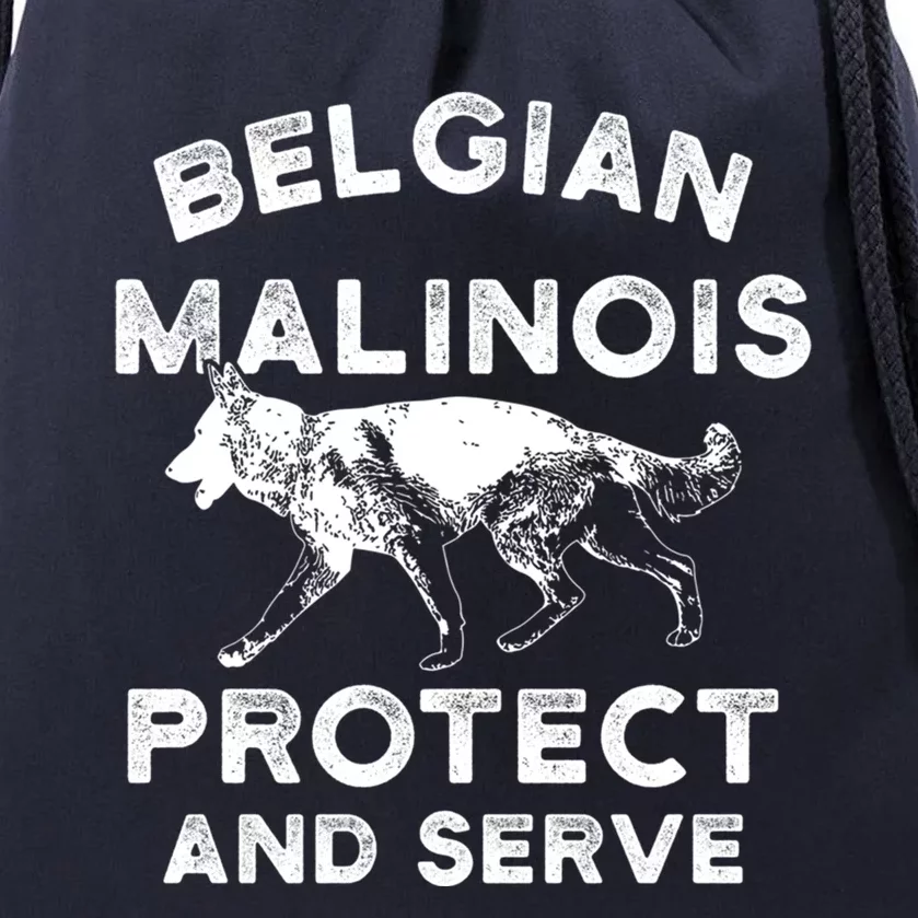 K9 Unit Belgian Malinois Protect Pd Police Trainer Gift Drawstring Bag