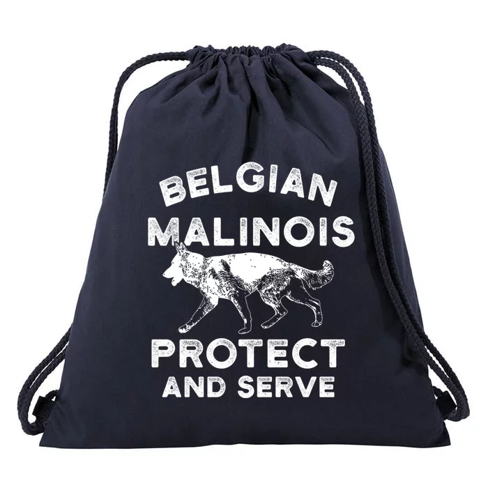 K9 Unit Belgian Malinois Protect Pd Police Trainer Gift Drawstring Bag